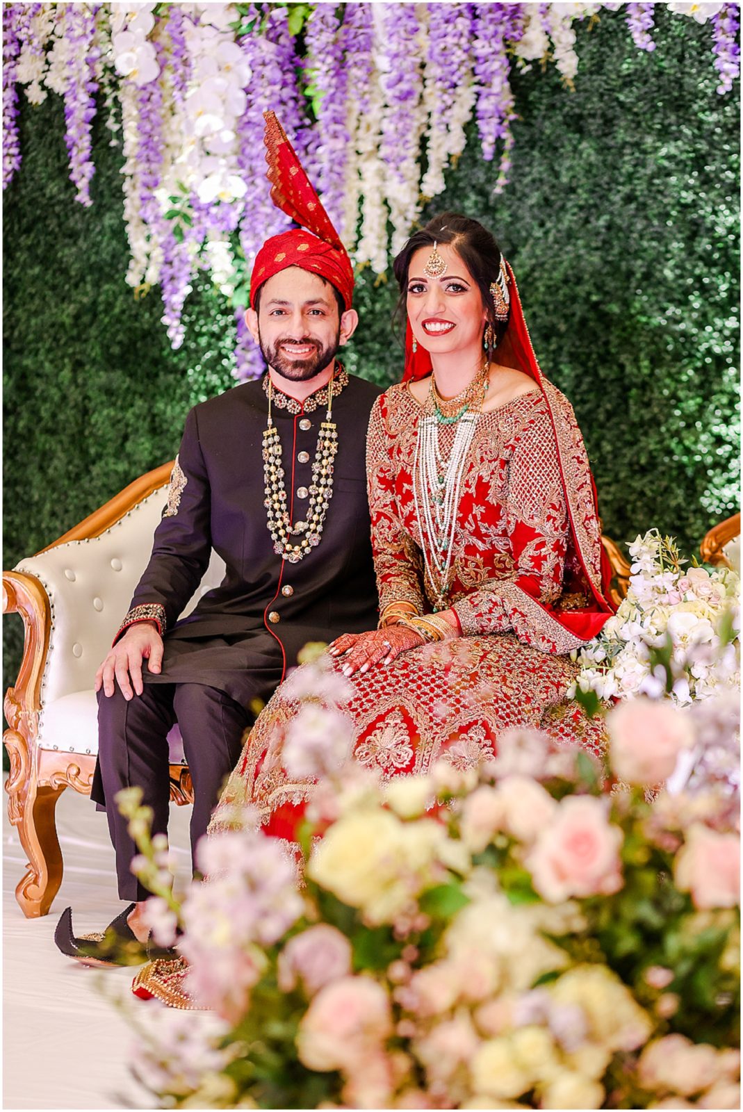 indian pakistani wedding on stage - decoration ideas - four seasons hotel stl 