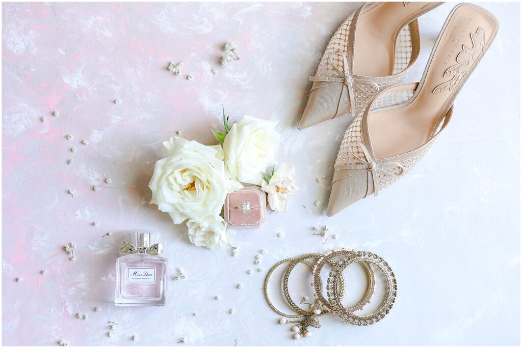 wedding flatlay