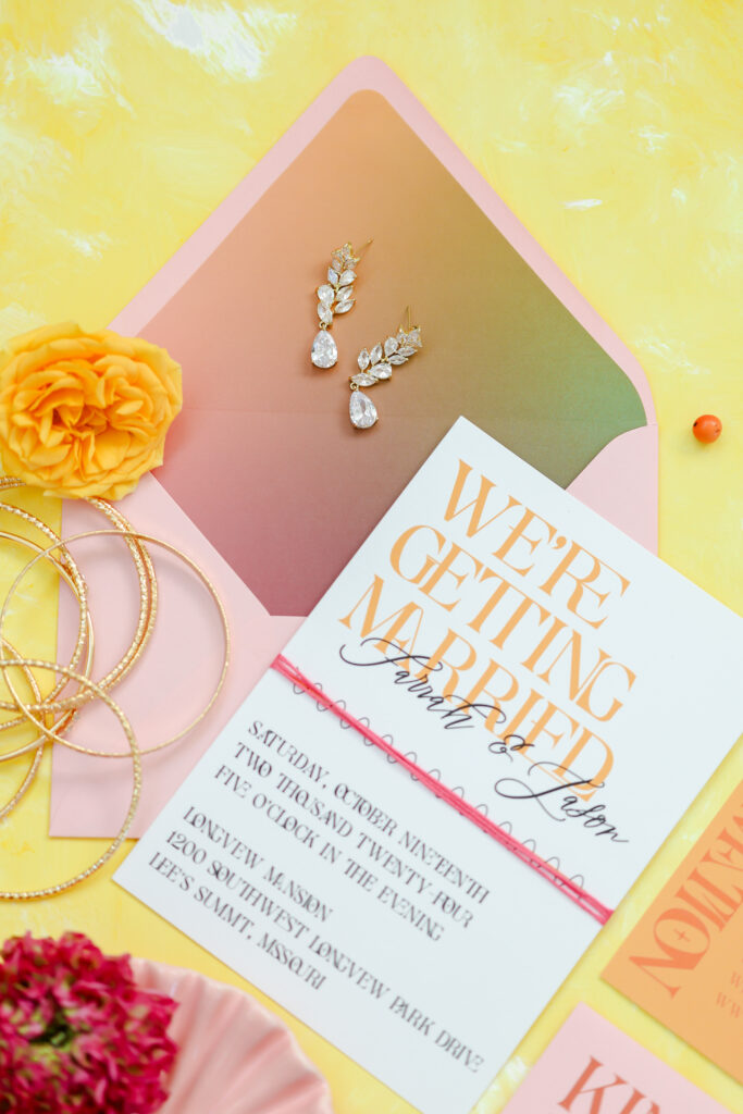 wedding stationary - flatlay photography 