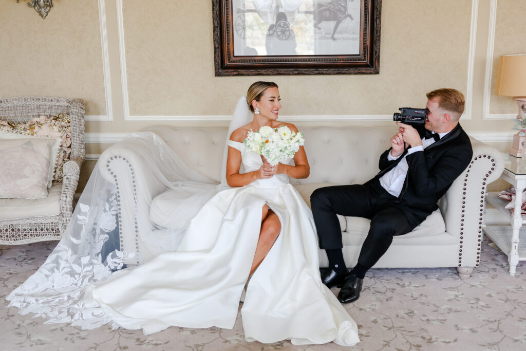 hollywood classic wedding photos at the longview mansion - kansas city wedding photography