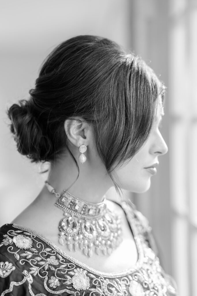 Photographers capturing stunning bridal portraits at Longview Mansion during the Kansas City workshop. South Asian Bollywood Indian Wedding Photography - Mariam Saifan