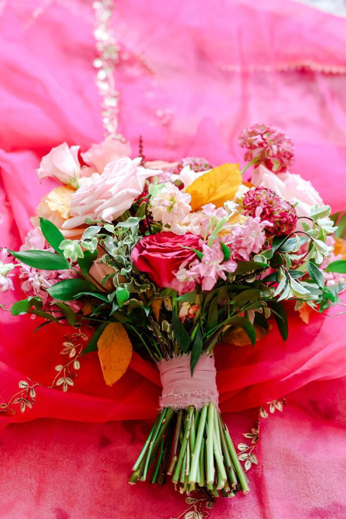 colorful wedding flowers 