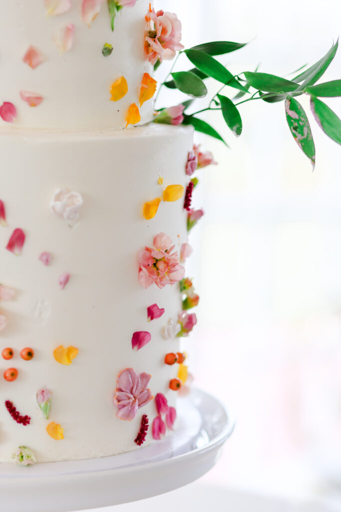 colorful wedding cake 